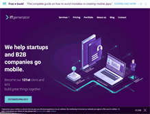 Tablet Screenshot of itgenerator.com